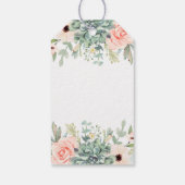 Étiquettes-cadeau Succulente fille baby shower (Dos)