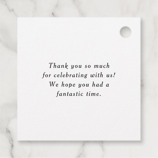 Étiquettes Cadeau Succulents à pots de saumons et Baby shower de cac (Dos)