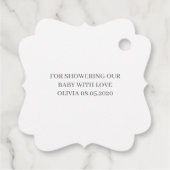 Étiquettes Cadeau Succulents merci (Dos)