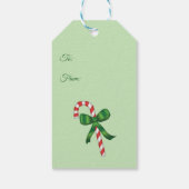 Étiquettes-cadeau Sucre de canne de Noël (Dos)