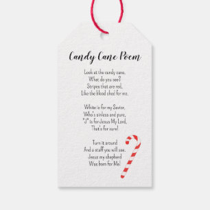 Étiquettes-cadeau Sucre de canne Poem Classic Tags Cadeaux