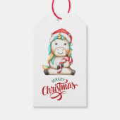 Étiquettes-cadeau Sucre de canne Unicorn mignon (Devant)