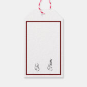 Étiquettes-cadeau Sucres de canne et Holly (Dos)