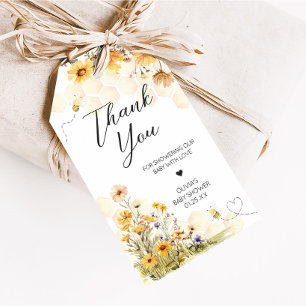Étiquettes-cadeau Sunflower Little Honey Baby shower Favoriser les é