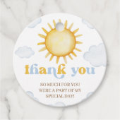 Étiquettes Cadeau Sunshine Birthday Favor Tag (Devant)
