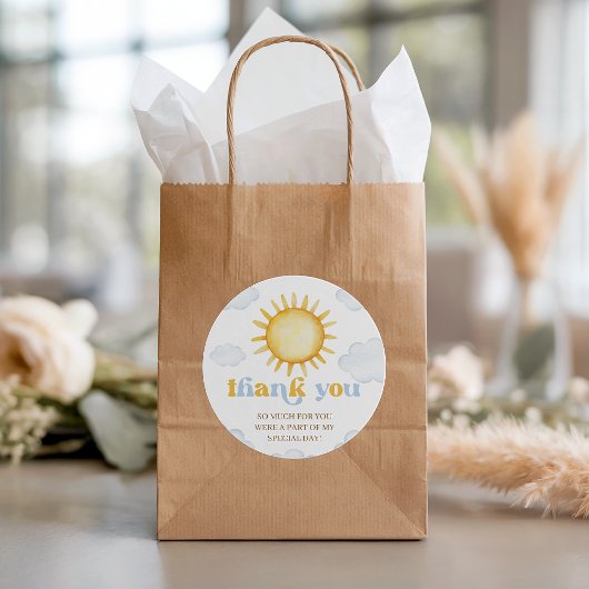 Étiquettes Cadeau Sunshine Birthday Favor Tag