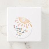 Étiquettes Cadeau Sunshine Boho Soleil Anniversaire Merci (En situation)