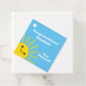 Étiquettes Cadeau Sunshine Félicitations (En situation)