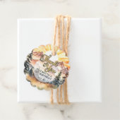 Étiquettes Cadeau Sunshine Nature Mountains Merci de fête d'annivers (En situation)