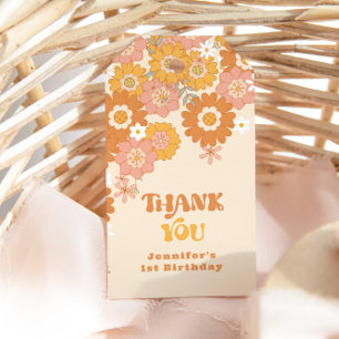 Étiquettes-cadeau Super bébé boho retro les années 70 baby shower me