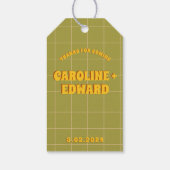 Étiquettes-cadeau Super Gras Vert Rose Rouge Funky (Dos)