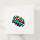 Étiquettes Cadeau Super papa (En situation)