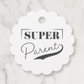 Étiquettes Cadeau Super parent (Dos)