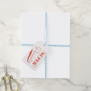 Étiquettes-cadeau Super parent
