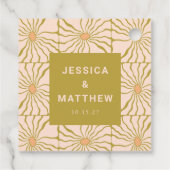 Étiquettes Cadeau Super Retro Chartreuse Botanique Personnalisé Mari (Dos)