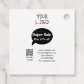 Étiquettes Cadeau super-vente escompte d'entreprise numérisation cod (Dos)