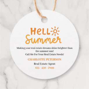 Étiquettes Cadeau Superbe Immobilier Summer Pop By