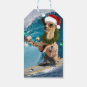 Étiquettes-cadeau Surfing de Christmas (Dos)
