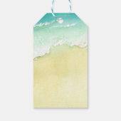 Étiquettes-cadeau Surfs Up Fête Favore Le Big One Surfer Anniversair (Dos)