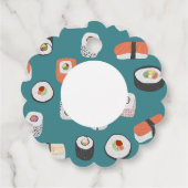 Étiquettes Cadeau Sushi amusant (Dos)