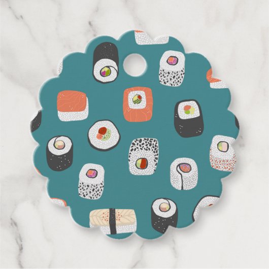 Étiquettes Cadeau Sushi amusant (Devant)