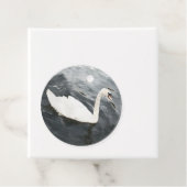 Étiquettes Cadeau Swan impressionniste (En situation)