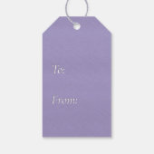 Étiquettes-cadeau Sweet 16 Lavender Orchid (Dos)