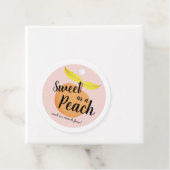 Étiquettes Cadeau Sweet as a Peach Girl Anniversaire Merci (En situation)