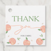 Étiquettes Cadeau Sweet As Peach Anniversaire (Devant)