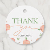 Étiquettes Cadeau Sweet As Peach Anniversaire (Devant)