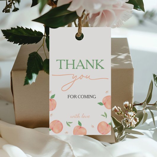 Étiquettes-cadeau Sweet As Peach Anniversaire