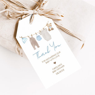 Étiquettes-cadeau Sweet Baby Clothesline Baby shower Favoriser Tags