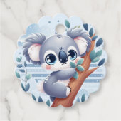 Étiquettes Cadeau Sweet Baby Koala - Favor Tag (Devant)