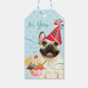 Étiquettes-cadeau Sweet Birthday French Bulldog