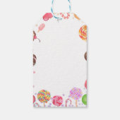 Étiquettes-cadeau Sweet Candy Land Anniversaire Crème glacée Fête Do (Dos)