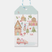 Étiquettes-cadeau Sweet Fun Aquarelle Gingerbread Candy Town (Devant)