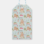 Étiquettes-cadeau Sweet Fun Aquarelle Gingerbread Candy Town (Dos)