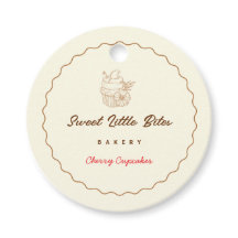 Sweet Little Bites Bakery Cherry Cupcake Tags