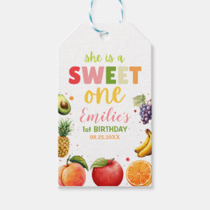 Étiquettes-cadeau Sweet One Fruit 1er Anniversaire, Fête d'Été
