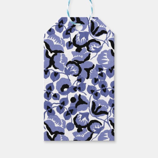 Étiquettes-cadeau Sweet Pea (Periwinkle) Fine Art (Devant)