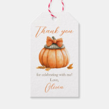 Sweet Pumpkin Watercolor Autumn Birthday
