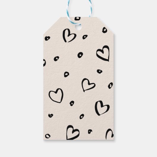 Étiquettes-cadeau Sweet Treat Cupcake Chat Saint-Valentin (Dos)