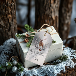 Étiquettes-cadeau Sweet Winter Deer Christmas Cadeau Tags