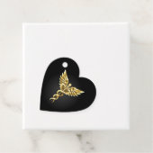 Étiquettes Cadeau Symbole caducée polygonal or (En situation)