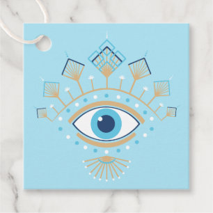 Étiquettes Cadeau Symbole de protection turc des yeux mal grecs déco