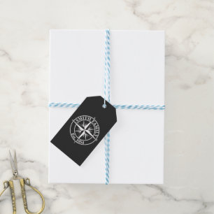 Étiquettes-cadeau Symbole personnalisable du monogramme étoile de la