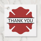 Étiquettes Cadeau SYMBOLE SYMBOLE SYMBOLE DE CHAVIER Rouge Merci (Devant)