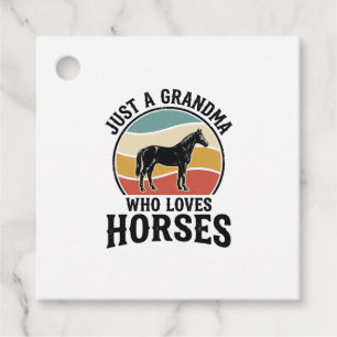 Étiquettes Cadeau T-shirt avec gravure vintage Grand-mère aime les c