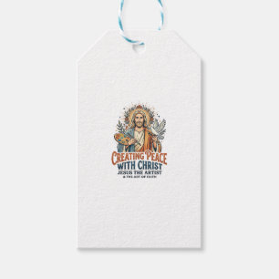 Étiquettes-cadeau T-Shirt Hobby Aquarelle Jésus Foi Inspirante