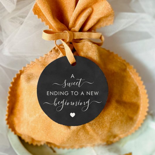 Étiquettes Cadeau Tableau de bord Un sucré se terminant par un nouve